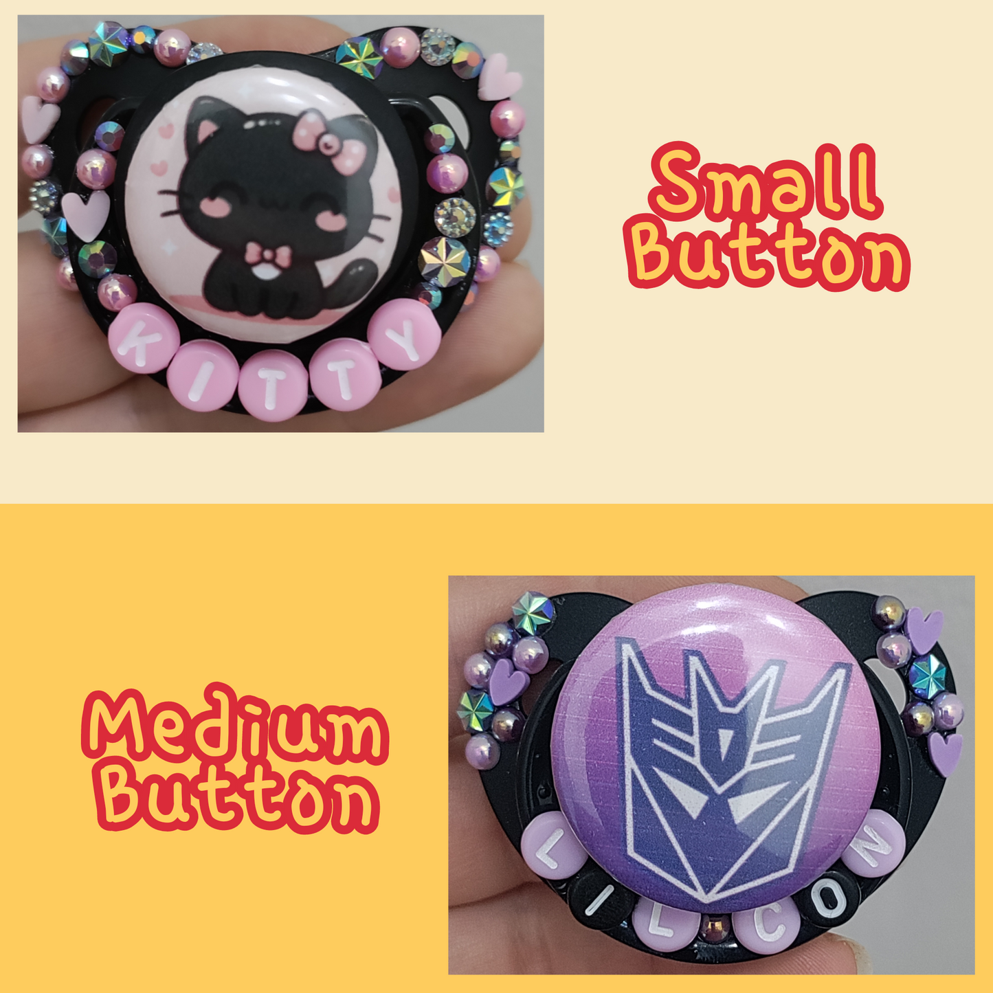 Custom Small Shield Paci